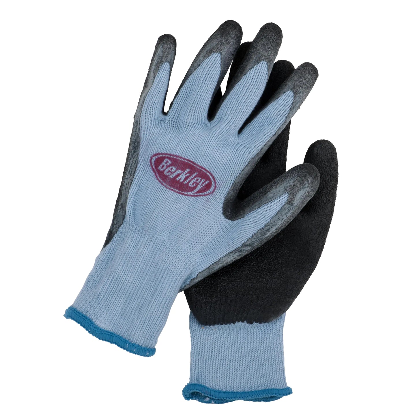 Berkley Coated Fishing Gloves Blue/Grey