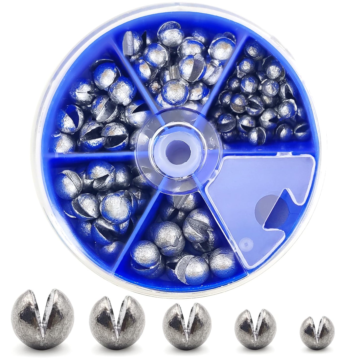 107pcs Fishing Weights Sinkers