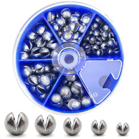 107pcs Fishing Weights Sinkers