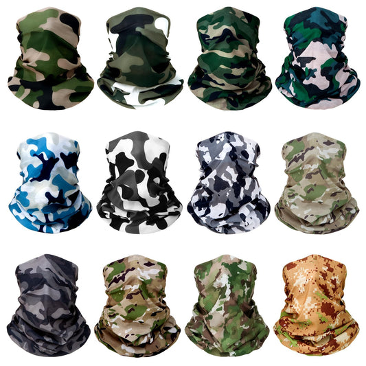 12-Pack Multi-Use Sun Protection Gaiter Masks