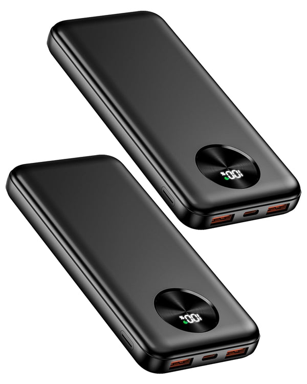 Dual 22.5W Fast-Charge Power Banks 10000mAh USB-C PD3.0 QC3.0