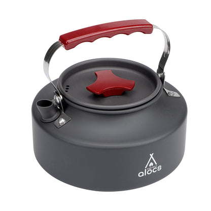 Alocs 1L Kettle Teapot Portable Camping Coffee Pot Hard-Anodized Aluminum
